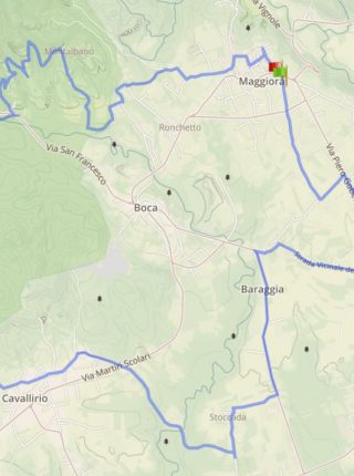 Radfahren durch die Bocas Weinberge